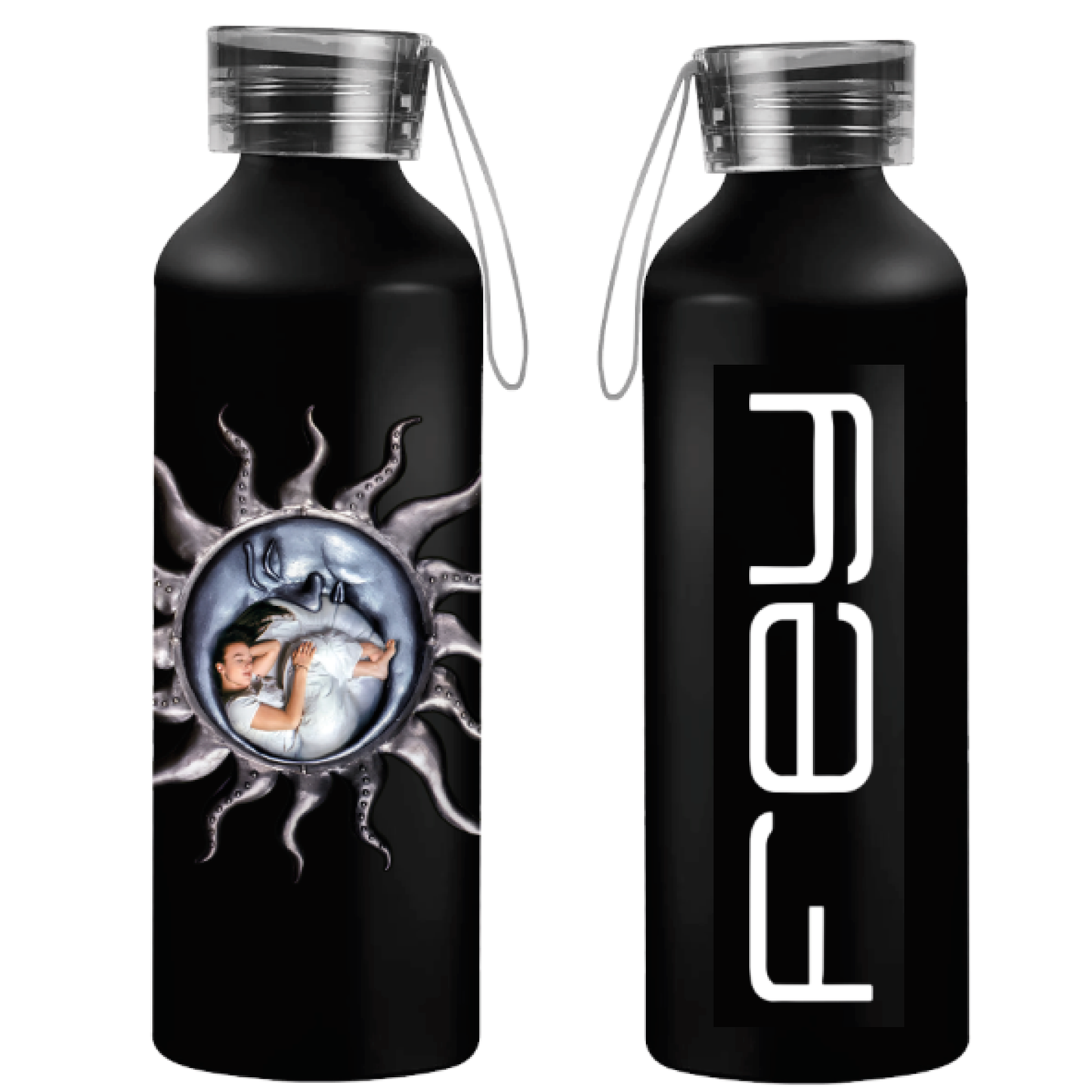 CILINDRO METALICO FEY SOL Y LUNA PLATEADO