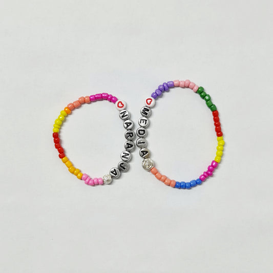 FRIENDSHIP BRACELETS FEY MI MEDIA NARANJA