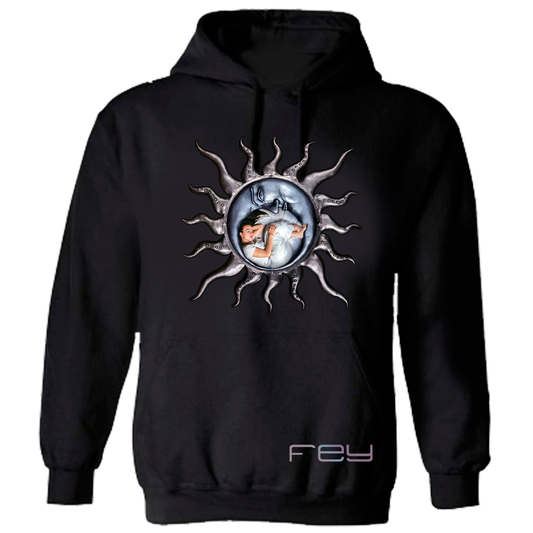 SUDADERA FEY SOL Y LUNA PLATEADO